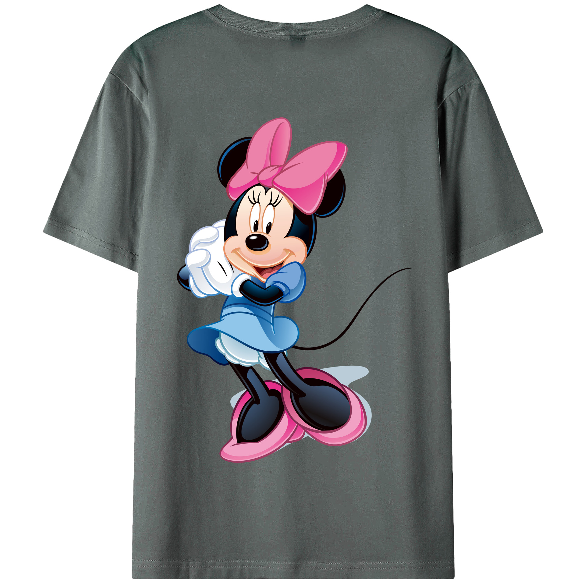 （画像用） ミッキーマウス Mickey Mouse 綿100％半袖Tシャツ（背面プリント）